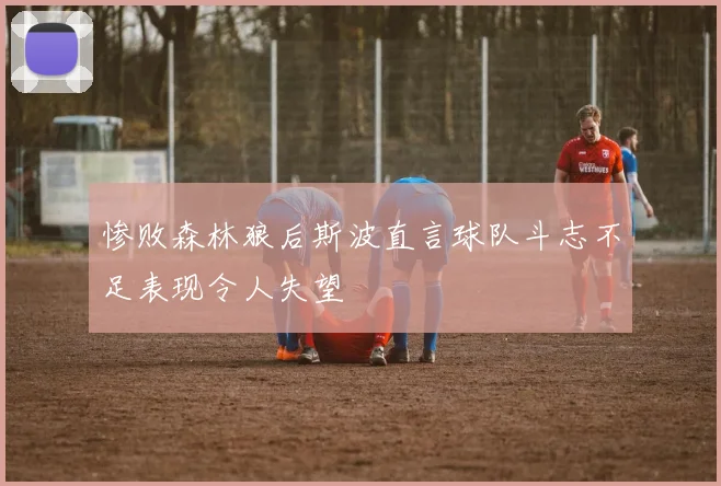 惨败森林狼后斯波直言球队斗志不足表现令人失望